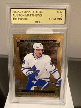 2022-23 Upper Deck Auston Matthews Gold Etchings #G7 GEM MINT